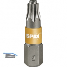SPAX Bit-Einsatz T-Star 1/4\&quote;sechskant TX 25/25 mm Zapfenfhrung, Inhalt 5 Stck