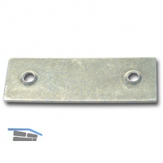 Blindplattl fr Einlegstange, 18 x 53 mm, Stahl verzinkt