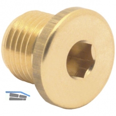 Druckluft Blindstopfen mit AG 1/4\&quote; aus Messing