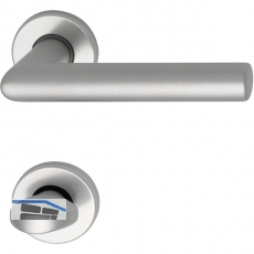 SCH - LINE Drckergt. SCH L - Form - auf Ros. WC, TS38 - 43, silber eloxiert