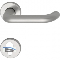 SCH-LINE Wechselgarnitur SCH U-Form m. Rosetten PZ, silber eloxiert