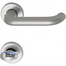 SCH - LINE Drckergt. SCH U - Form - auf Ros. WC, TS38 - 43, silber eloxiert