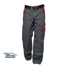 FRISTADS/KANSAS Bundhose Icon grau/rot Gr.48 65% PE/ 35% BW