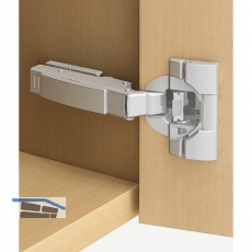 BLUM CLIP top Standardscharnier 110, 18mm gekrpft mit Feder, Einpressen