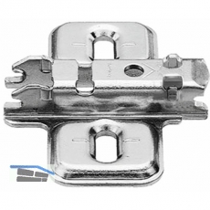 BLUM CLIP Kreuzmontageplatte, Spax-Schrauben, HV: Langloch, Distanz 0 mm