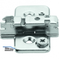 BLUM CLIP Kreuzmontageplatte, Spax-Schrauben, HV: Exzenter, Distanz 3 mm