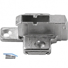 BLUM CLIP Kreuzmontageplatte, Spax-Schrauben, HV: 2-teilig, Distanz 9 mm