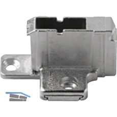 BLUM CLIP Kreuzmontageplatte, Zink, Systemschraube, HV: 2-teilig, Distanz 18 mm