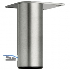 Dekorfu Fu fix,  40 mm, Lnge 190 mm, Aluminium gebrstet
