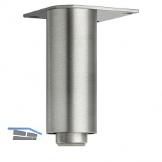 Dekorfu Fu verstellbar,  40 mm, Lnge 190 mm, Aluminium gebrstet