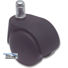 Doppelrolle Office Laufflche weich, Bauhhe 59 mm, Kunststoff schwarz/grau