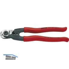 KNIPEX Drahtseilschere Länge 190 mm für Drahtseile bis ø 6 mm