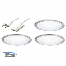 Einbauleuchte Micro Lynx A 230 V, 6 Watt,  85 mm, alufarbig