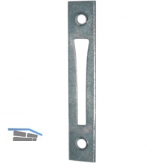 Schlieblech zu Einstemmzunge, eckig, 85 x 15 x 1,25 mm, Stahl verzinkt