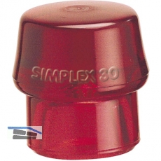 Schonhammer-Einsatz Kopfdurchmesser 40 mm Plastik rot