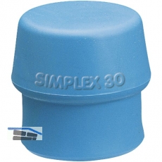 Schonhammer-Einsatz Kopfdurchmesser 40 mm TPE-Soft blau