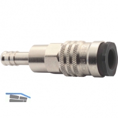 Euro Druckluft Kupplung aus Messing mit 6 mm Schlauchtlle