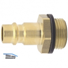Euro Druckluft Stecknippel aus Messing mit Auengewinde 1/2\&quote;