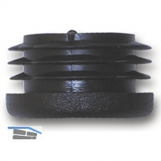 Fukappen fr Rundrohr innen, Rohr  40mm, Wandstrke 1-3 mm. KS schwarz