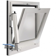 GEZE RWA 100 NT mit E250/ Hub 300 mm, Aluminium wei RAL 9016