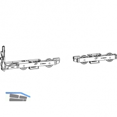 GU-934 HS Grundkarton Laufwerke, 300 kg, Stahl verzinkt silberfrbig