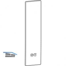 GU-937/934 HS Deckrosette auen zu Drehgriffe DIRIGENT, silber eloxiert
