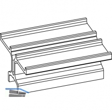 GU-937/934 HS Fhrungsschiene oben P1786, L=6700 mm, silber eloxiert