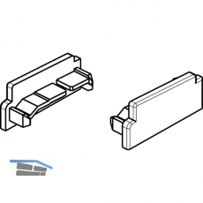 GU Thermostep/Timberstep Endkappe zu Aufsatzschiene P1634, rechts