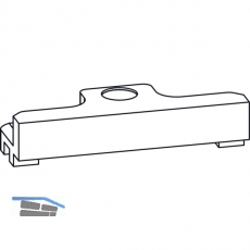 GU-966 mZ Schlieplatte, Schema C, neben Stulp schraubbar, Sonder, Zink silber