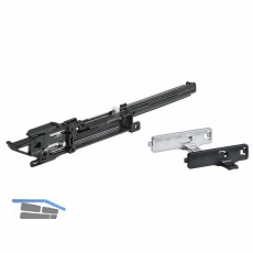 HETTICH SYSTEMA TOP 2000 Silent System 40 Selbsteinzugsgehuse, links, aluf.