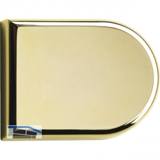 HETTICH Glastr-Zierkappe halbrund, Kunststoff hochglanz vergoldet, 40494