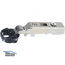 HETTICH INTERMAT Eckanschlag 9904-T1, KR-1, W. 95, Zinkdruckg.vern.