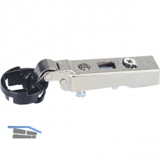 HETTICH INTERMAT Mittelanschlag 9904-T1, KR-9.5, W 95, schwarz/vern.