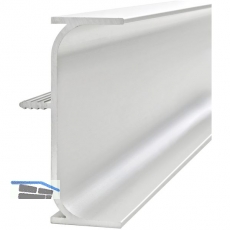 Griffmulde Aktor C-Profil vertikal, L 5000 mm, Hhe 62 mm, Alu natur eloxiert