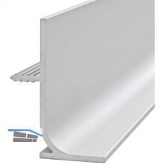 Griffmulde Aktor L-Profil vertikal, L 5000 mm, H 46 mm, Alu natur eloxiert