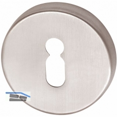 GRUNDMANN Zylinderrosette PZ,WG D6 mit Anschraubtrger \&quote;T\&quote;,  50, silber elox