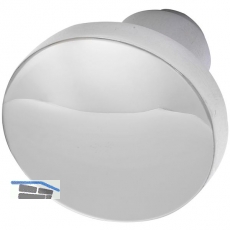 GRUNDMANN Knopfdrückerlochteil Flachform, ø 45 mm, Aluminium poliert