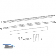 HAUTAU ATRIUM HKS 200Z/160S/SP Schienen-Set, FFB 1451-1650 mm, wei