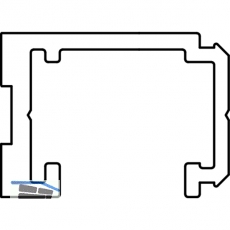HAUTAU ATRIUM Fhrungsschiene, L=6070 mm, Aluminium Silber eloxiert