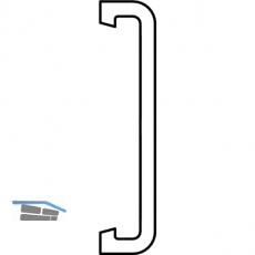 HAUTAU ATRIUM Schrauben-Abdeckprofil, L=6080 mm, Silber