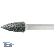LUKAS HM-Frsstift Form G Spitzbogen Kopf  6 mm Lnge 18 mm Zahnung 7