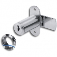 HEKNA 542 Zylinder-Hebelschloss, links, Schliehebel glatt, L 40 mm, Zamak