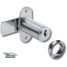 HEKNA 542 Zylinder-Hebelschloss, rechts, Schliehebel glatt, L 40 mm, Zamak