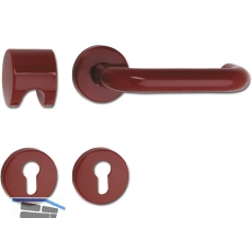 HEWI Wechselgarnitur 111.20 R/122.23 - auf Rosette PZ rubinrot
