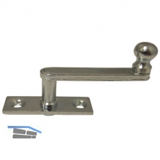 Fensterreiber auf eckiger Platte, 17 mm, Stahl verzinkt silberfrbig