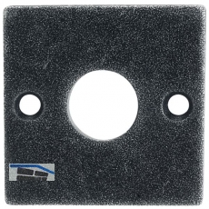HÖRTNAGL Rosette eckig WC,- HALL u. Söll, 52x52 mm, verzinkt schwarz passiviert