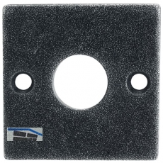 HRTNAGL Rosette eckig WC,- HALL u. Sll, 52x52 mm, verzinkt schwarz passiviert