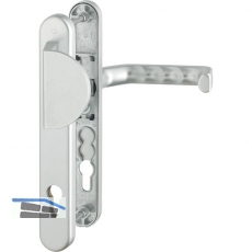 HOPPE Wechselgarnitur LIVERPOOL - m.Griffplatte u.LS PZ92, Alu silber elox