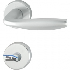 HOPPE Drckergt. NEW YORK - auf Ros. WC, TS37 - 42, Alu silber eloxiert