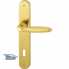 HOPPE Drckergt. VERONA - auf LS BB90, TS32 - 48, Messing poliert